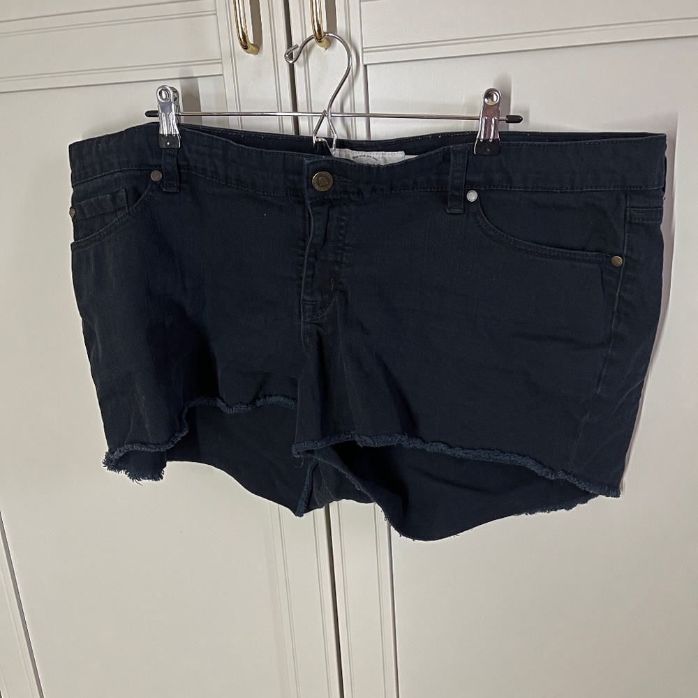 Torrid Black Cut Off Shorts